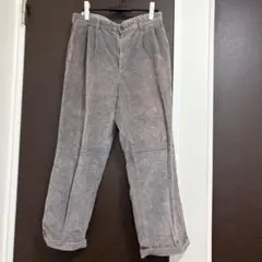 【90s×古着】コーデュロイ ワイドパンツ（グレー）