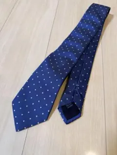 FRANCO BASSI(フランコバッシ) ネクタイ ドット 青のサムネイル
