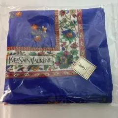 Yves Saint Laurent ハンカチ ブルー 花柄のサムネイル