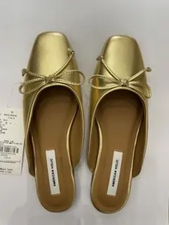 AMERICAN HOLIC パンプス ゴールド 新品　ミュール　サンダル　Sのサムネイル