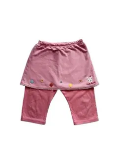 ミキハウス スカート付きレギンスパンツ ピンク 100センチ 春夏