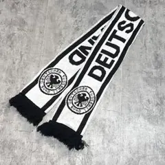 ドイツ　マフラー　サッカーマフラー　白　黒　y2k