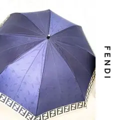 FENDI フェンディ ネイビー ズッカ 折りたたみ傘 - メルカリ