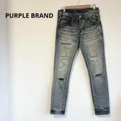 PURPLE BRAND パープルブランド　スキニーパンツ　ダメージ加工 30