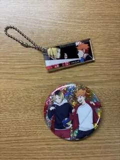 ハイキュー 日向翔陽 孤爪研磨 缶バッジビスケット ハイチュウ