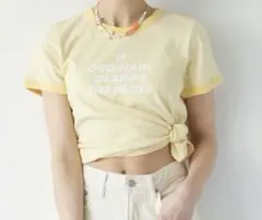 Ungrid リンガーコンパクトTee Tシャツ イエローのサムネイル