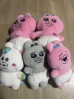 おぱんちゅうさぎ　んぽちゃむ　ぬいぐるみセット