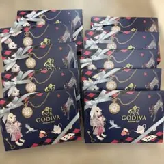 アリスのティーパーティーカレ10箱セット袋10枚付き　ゴディバ　バレンタイン