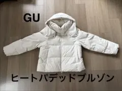 【美品】GU ヒートパデッドブルゾン アウター　レディース　M 白　ホワイト