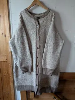 ウール混紡オーバーサイズカーディガン　サマンサモスモス