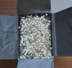 パールホワイトピン多数セット 約3.5cm