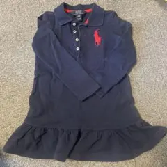 ☆美品☆ラルフローレン ワンピース 3T 女の子 ポロ 刺繍ロ ゴ