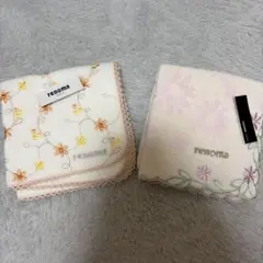 renoma ハンカチ 花柄 刺繍