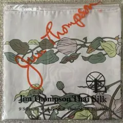 未使用　Jim Thompsonジムトンプソン 花柄 大判スカーフ タイシルク