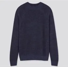 【美品】UNIQLO ウォッシャブル ミドルゲージ クルーネックセーター XL