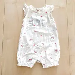 ロンパースノースリーブ GAP 蛍光 星 夏 6-12ヶ月