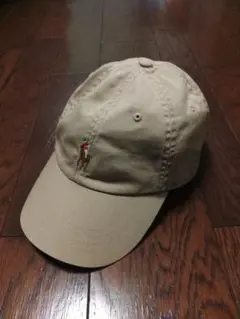 POLO RALPH LAUREN　キャップ　革ベルト　ベージュ