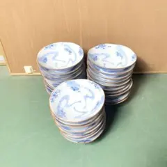 染付 流水梅 小皿 28客セット 観世水 平鉢 取皿 和食器 当時物 染付 流水梅 小皿 28客セット 観世水 平鉢 取皿 和食器 当時物 - メルカリ