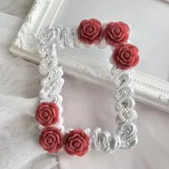 ホイップデコ B8 トレカデコ 硬質ケース トレカケース デコ バラ グレー 赤