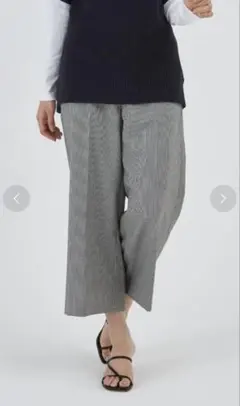 I.T.S. international ベーシックワイドクロップドパンツ