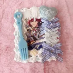 ホイップデコ トレカケース 量産型 リボン ハート 平成女児 水色 白 チョコ