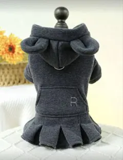 犬服 フリース素材 ワンピース スカート S