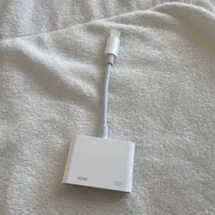 iPhone 変換ケーブル HDMI 12cm ホワイト ライトニング