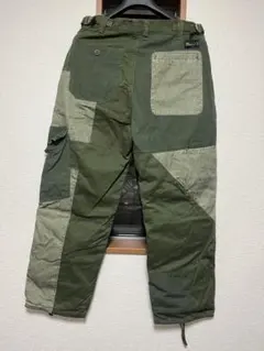 pellepelle パッチワークデニムパンツ ベロア ワイド バギー - メルカリ