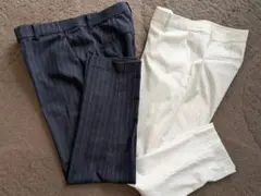 UNIQLO ストライプ テーパードパンツ 2点セット