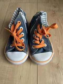 Vans デニム オレンジ スニーカー