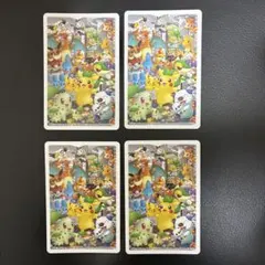 2013年発売 ポケモンセンターナゴヤのトランプ ♠️♦️❤️♣️の7 4枚セットのサムネイル