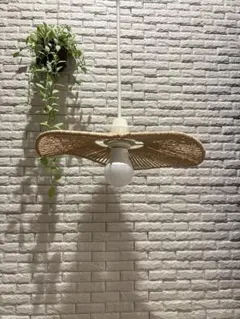ラタン製ペンダントライト ナチュラルベージュ