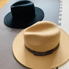 つば広ハット 帽子　2点