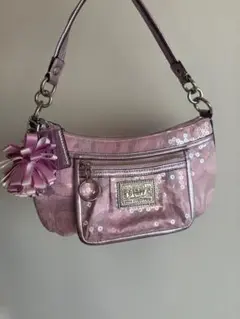 コーチ ポピー ピンク 2way ショルダーバッグ　14541