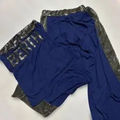 希少‼️d.i.a セットアップ　ヒョウ柄ネイビー　ベアトップ　パンツ