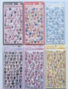 新作【正規品】ボンボンドロップシール サンリオmoji 6種