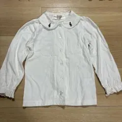 【110】moo non non 長袖 綿 ブラウス