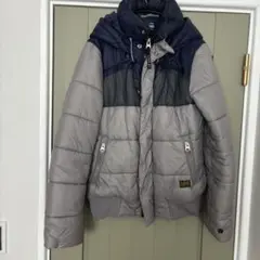 値下げ！G-STAR ROWダウンジャケット グレー/ネイビー S204-01