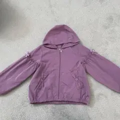 紫色 フード付きジャケット