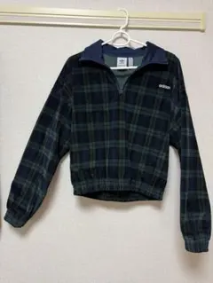 IX1054 コーデュロイ タータン ハーフジップトップ　adidas XS