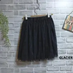 グラシア フレアスカート 総レース 美品 ウエストゴム 大人可愛い 上品 ミニ丈のサムネイル