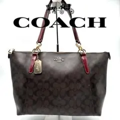 COACH コーチ トートバッグ シグネチャー PVC A4可