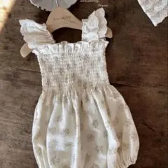 anneshirley花柄ロンパースS