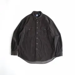 GAP オールドギャップ 90s 長袖コーデュロイシャツ 紺 XL