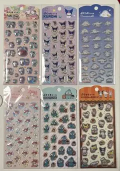 【新品未開封】キャンドゥ サンリオ ぷくっとシール コンプリート 6枚セット