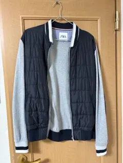 ZARA ジャンパー グレー/ネイビー Mのサムネイル