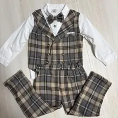 チェック柄フォーマル100cm