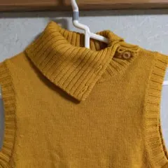 イエロー ニットベスト M 【used】