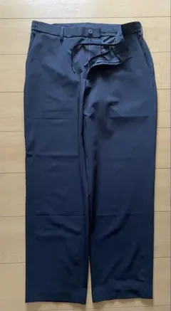 UNIQLO 感動イージーパンツ［ウールライク］L 濃紺