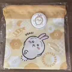 ちいかわ くら寿司 オリジナル巾着 缶バッジセット